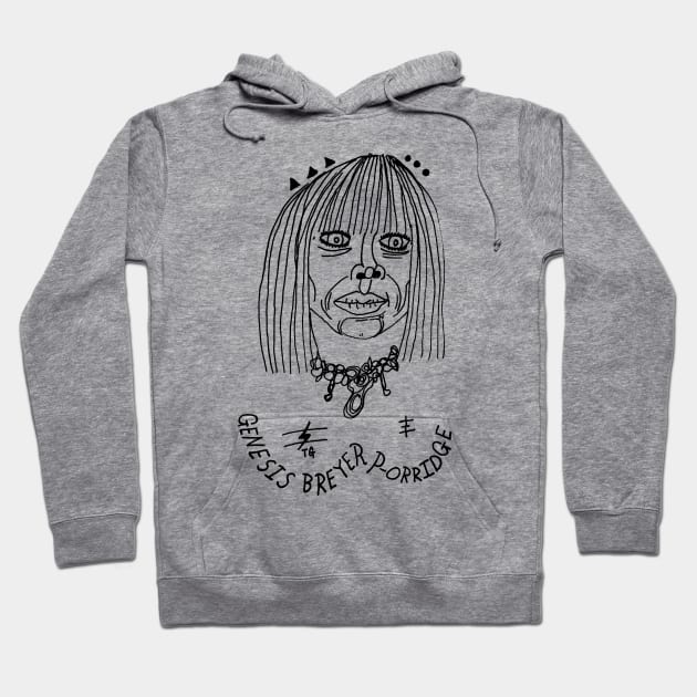 Genesis Breyer P-Orridge Industrial Icon Tribute Hoodie by MacSquiddles